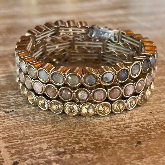 LOFT Jewelry - Loft Set of 3 Bracelets #45 pale gold stretch